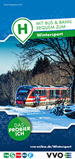 Titel Broschüre Mit Bus & Bahn bequem zum Wintersport